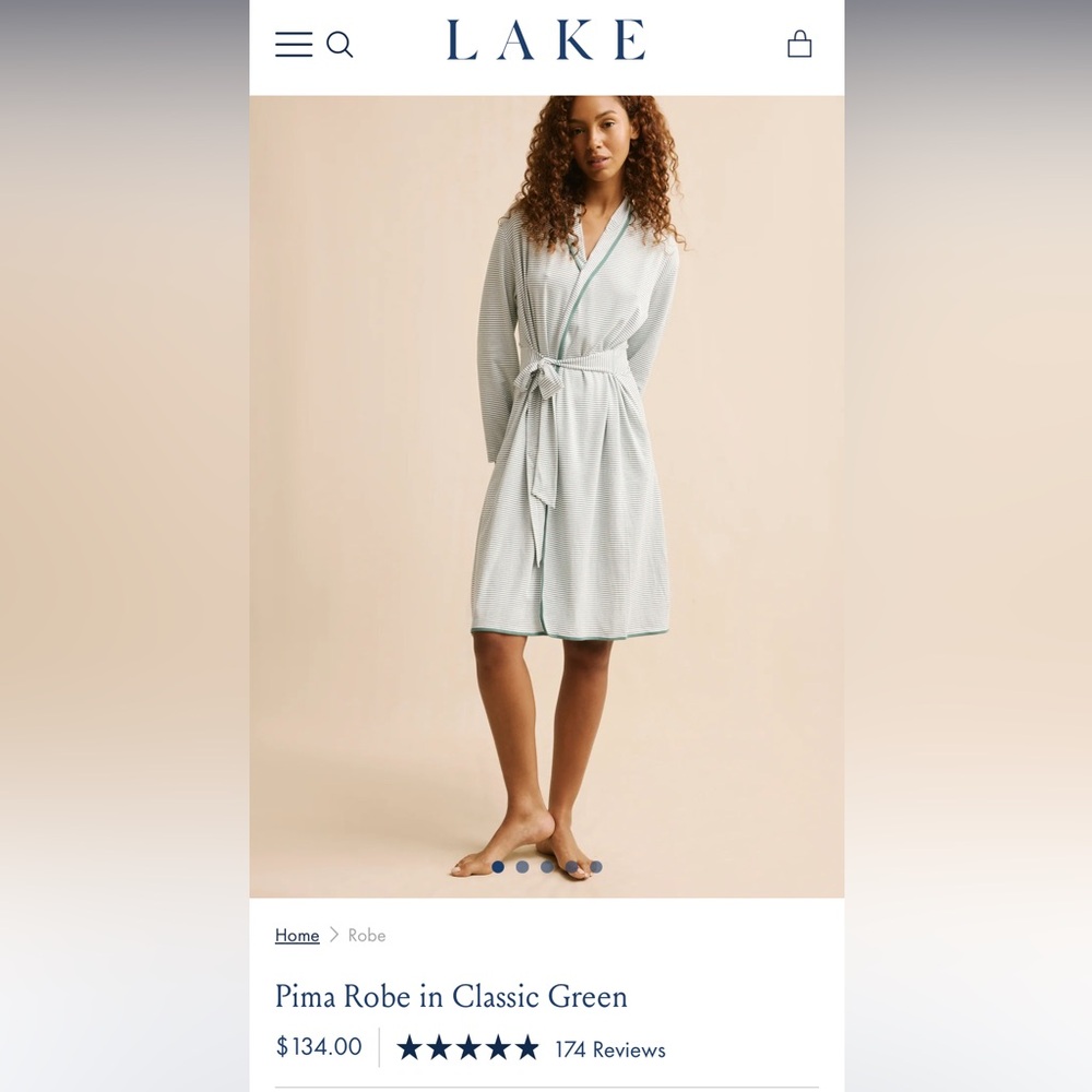Lake Pima Robe in Classic Green